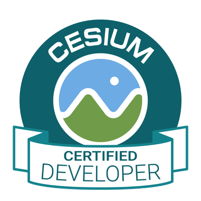 Cesium Certified Developer badge