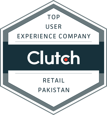 Clutch Top User Experience Company, Retail, Pakistan badge